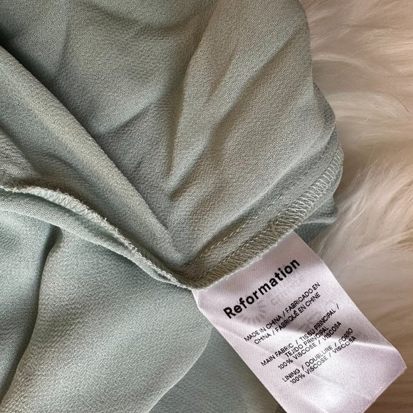 Reformation Winslow Dress in Celadon - Picture 7 of 15